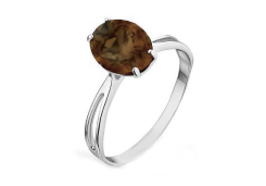 Серебряное кольцо с кварцем
