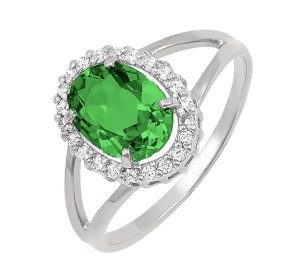 Серебряное кольцо с кварцем