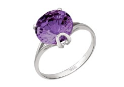 Серебряное кольцо с аметистом
