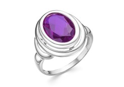 Серебряное кольцо с аметистом