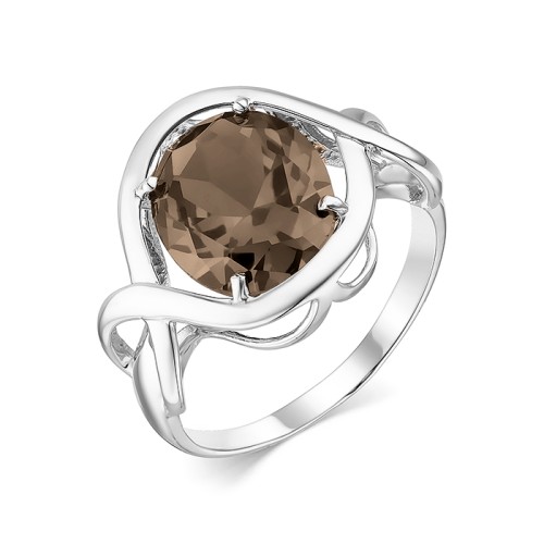 Серебряное кольцо с раух-топазом