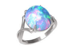 Серебряное кольцо с опалом