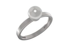 Серебряное кольцо с жемчугом