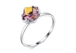 Серебряное кольцо с мистиком