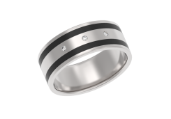 Серебряное кольцо с эмалью