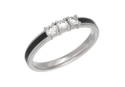 Серебряное кольцо с эмалью