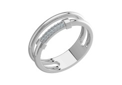 Серебряное кольцо с фианитом