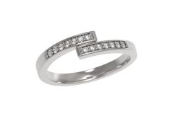 Серебряное кольцо с фианитом