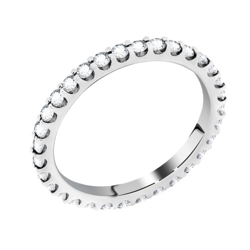 Серебряное кольцо с фианитом