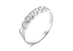 Серебряное кольцо с фианитом