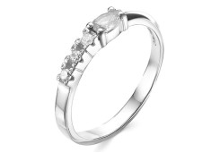 Серебряное кольцо с фианитом
