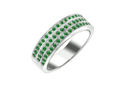 Серебряное кольцо с изумрудом