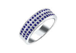 Серебряное кольцо с кристаллом