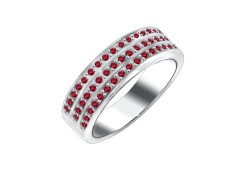 Серебряное кольцо с корундом