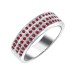 Серебряное кольцо с корундом
