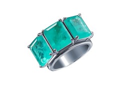 Серебряное кольцо со стеклом