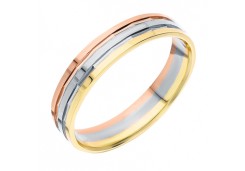 Золотое обручальное кольцо  