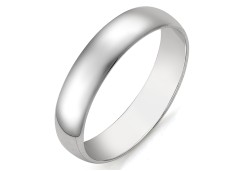 Серебряное обручальное кольцо 