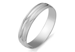 Серебряное обручальное кольцо 