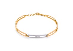 Золотой браслет с бриллиантом