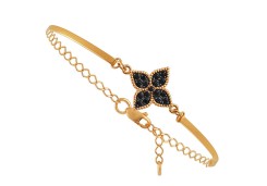 Золотой браслет с фианитом