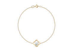 Золотой браслет с перламутром