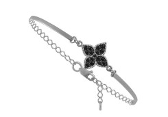 Браслет из белого золота с бриллиантом