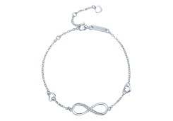 Серебряный браслет с фианитом