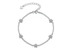 Серебряный браслет с фианитом