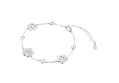 Серебряный браслет с фианитом