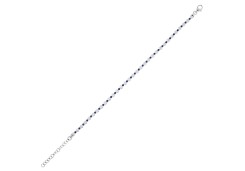 Серебряный браслет с фианитом