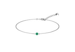 Серебряный браслет с фианитом