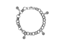 Серебряный браслет с марказитом