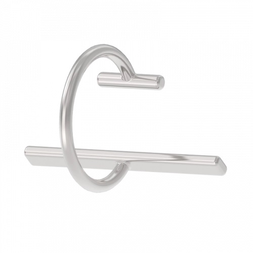 Серьга д/пирсинга из серебра 