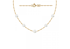 Золотое колье с жемчугом