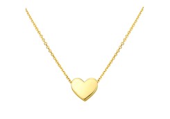 Колье из желтого золота с фианитом