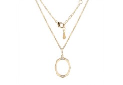 Серебряное колье с фианитом