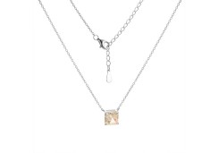 Серебряное колье с фианитом