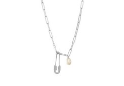 Серебряное колье с жемчугом