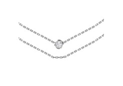 Серебряное колье с фианитом