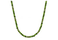 Бусы из серебра с фианитом