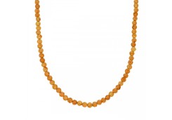 Бусы из серебра с фианитом