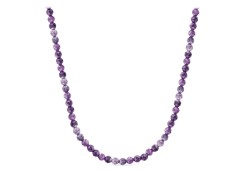 Бусы из серебра с аметистом