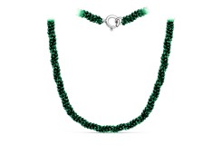 Бусы из серебра со шпинелью