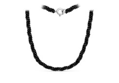 Бусы из серебра со шпинелью