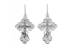 Крест из белого золота 