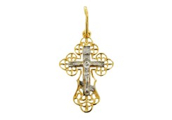 Крест из желтого золота 
