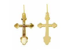 Крест из желтого золота 