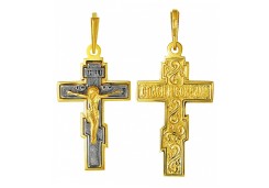 Крест из желтого золота 