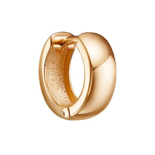 Золотая серьга классическая